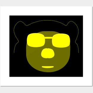 Yellow bear Posters and Art